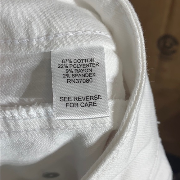 Cato Women’s Plus White Denim Pants - Picture 9 of 15